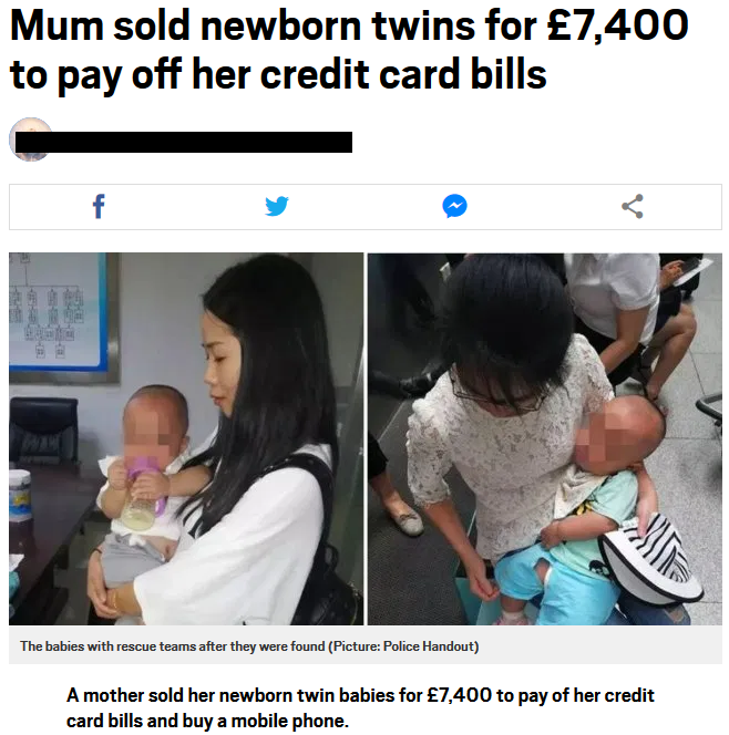 mom sold newborns