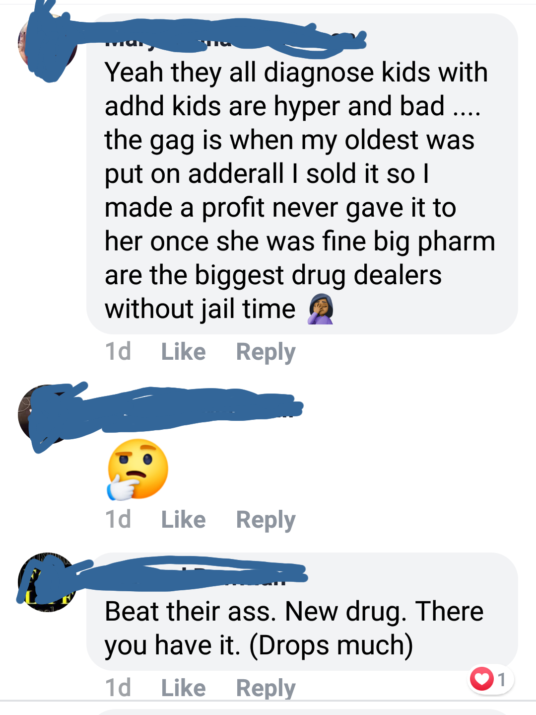 animal - Yeah they all diagnose kids with adhd kids are hyper and bad .... the gag is when my oldest was put on adderall I sold it so I made a profit never gave it to her once she was fine big pharm are the biggest drug dealers without jail time 1d 1d Bea