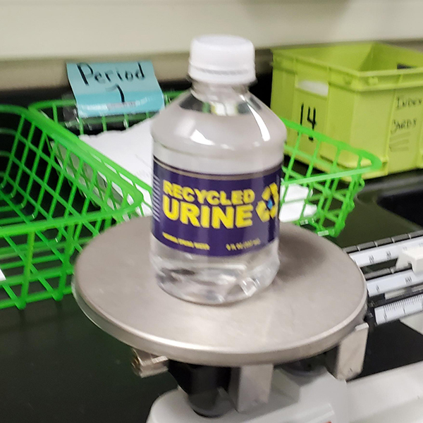 glass bottle - I Period Urine