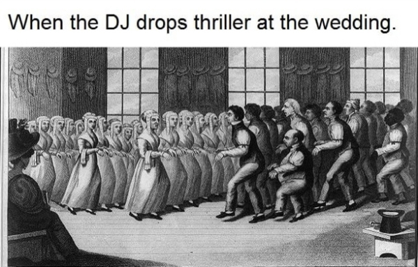 dj drops thriller - When the Dj drops thriller at the wedding. Onse