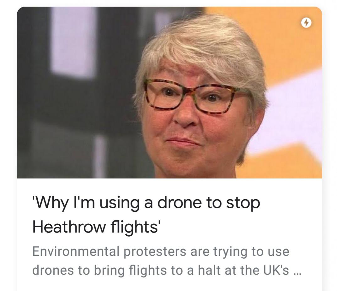 Why I'm using a drone to stop Heathrow flights Environmental protesters are trying to use drones to bring flights to a halt at the Uk's ...