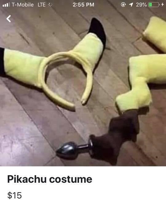 pikachu costume meme - 1 TMobile Lte @ 1 29% Pikachu costume $15