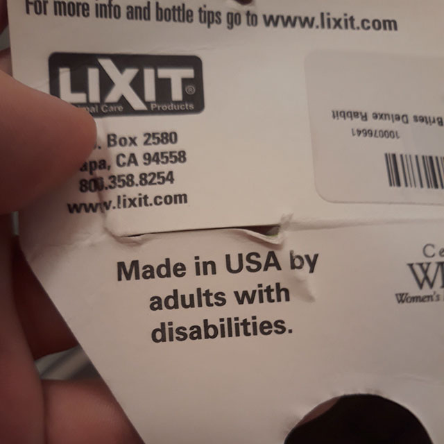 label - For more info and bottle tips go to Lixit Products uggey ex L199L000 sag Box 2580 apa, Ca 94558 800.358.8254 C Made in Usa by adults with disabilities. Women's