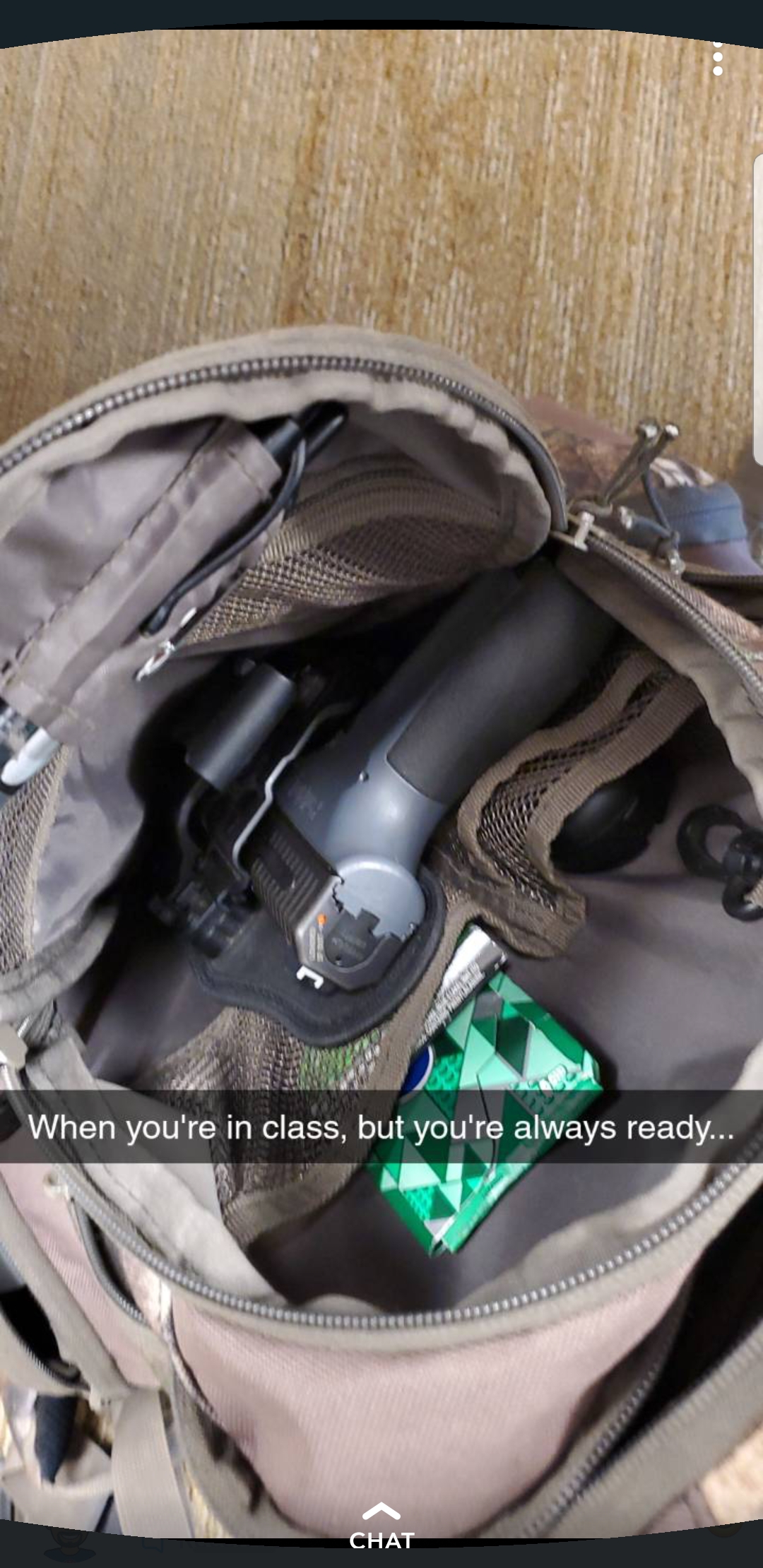 bag - When you're in class, but you're always ready...