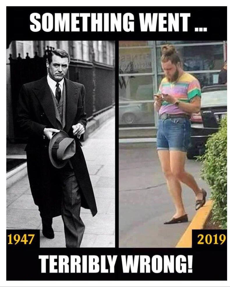 cary grant vs modern man - Something Went... 1947 2019 Terribly Wrong!