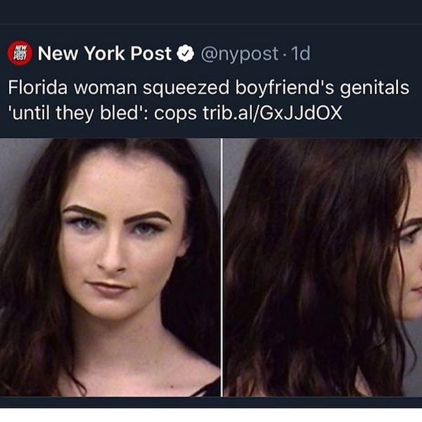 katie lee pritchard - per New York Post . 1d, Florida woman squeezed boyfriend's genitals "until they bled' cops trib.alGxJJdOX