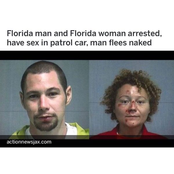 having sex - Florida man and Florida woman arrested, have sex in patrol car, man flees naked actionnewsjax.com