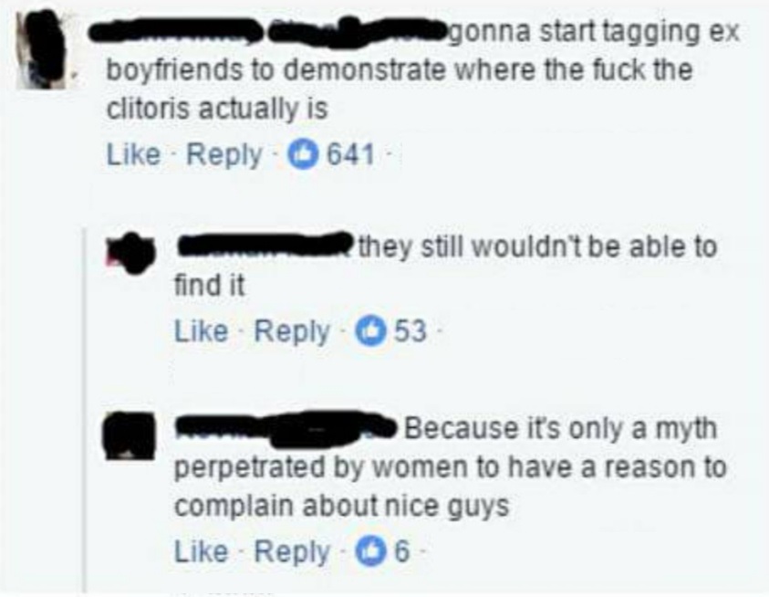 diagram - egonna start tagging ex boyfriends to demonstrate where the fuck the clitoris actually is 641 they still wouldn't be able to find it 53 Because it's only a myth perpetrated by women to have a reason to complain about nice guys 6