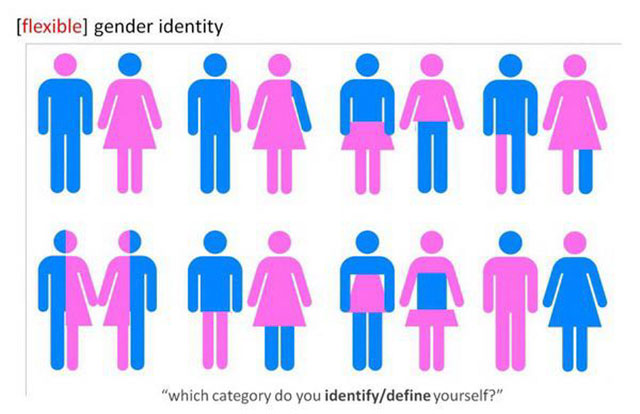 non binary gender fluid - flexible gender identity "which category do you identifydefine yourself?"