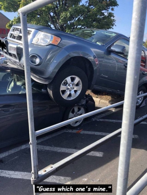 tire - "Guess which one's mine."