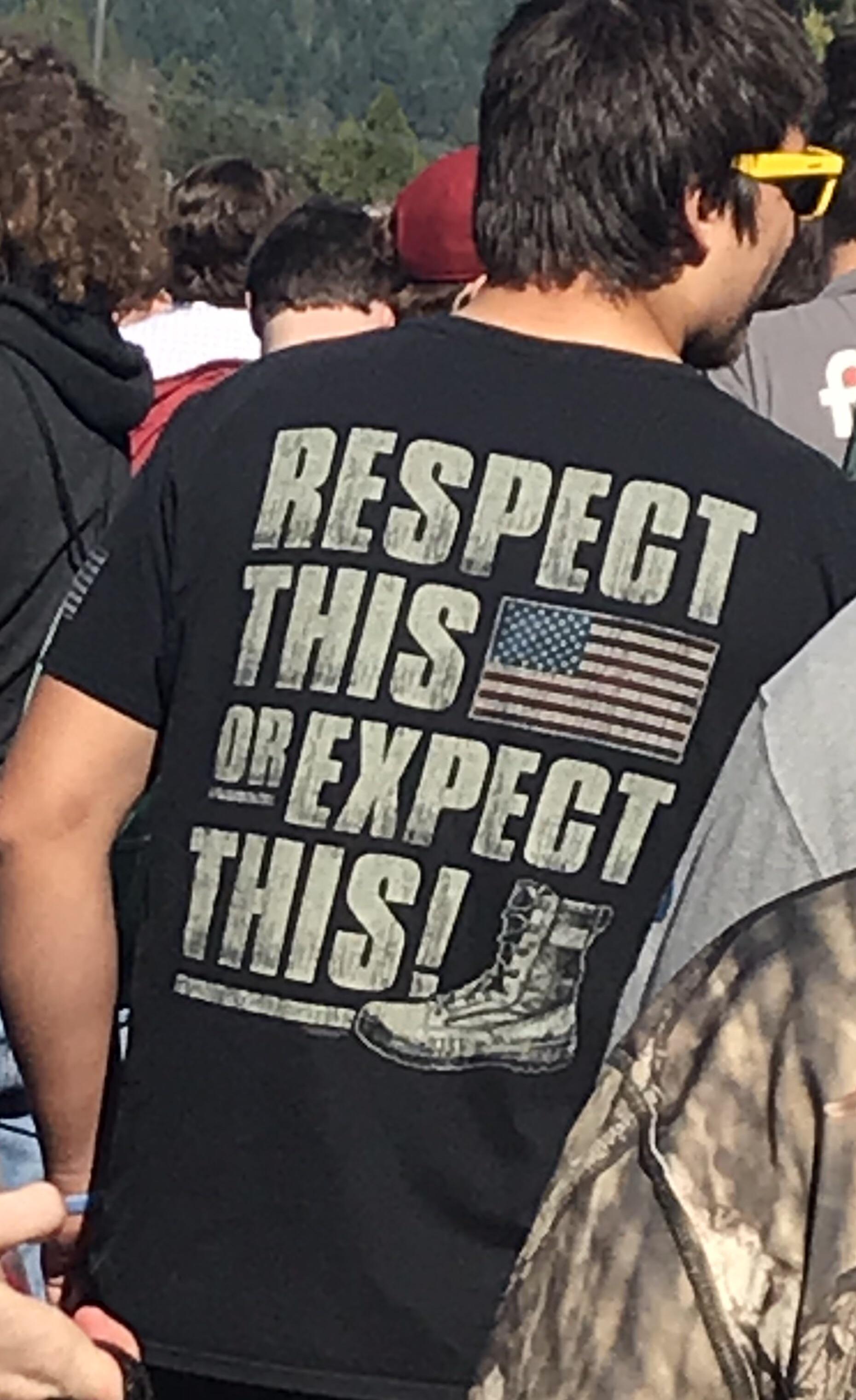 t shirt - Respect This. Ob Expect This!