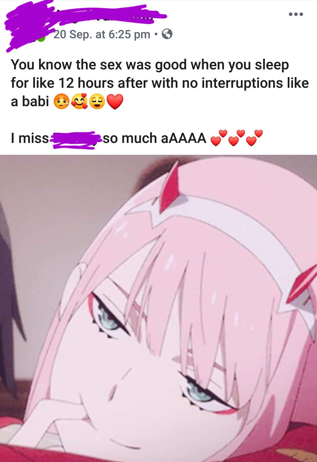 sex memes - 20 Sep. at You know the sex was good when you sleep for 12 hours after with no interruptions a babi do I miss so much aAAAA