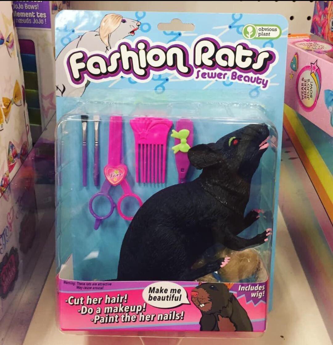 fashion rats sewer beauty - JoJo Bows! ilement tes nauds JoJo ! obvious plant Fashion Rats Sewer Beauty Wears Jojo'S Bowi Warning These rate an attractive May cause arousal Includes wig! Make me Cut her hair! beautiful Do a makeup! Paint the her nails!