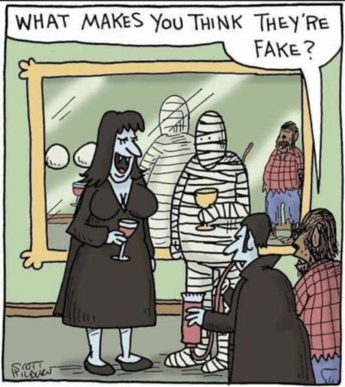 happy halloween funny meme - What Makes You Think They'Re Fake? Hilm