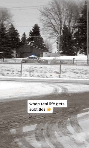 snow - when real life gets subtitles