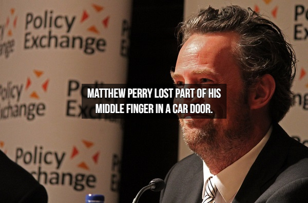 matthew perry - Policy pe Exchange Matthew Perry Lost Part Of His Middle Finger In A Car Door. Policy Change