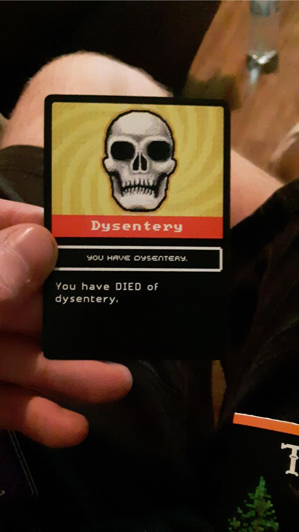label - Dysentery You Have Dysentery. You have Died Of dysentery.