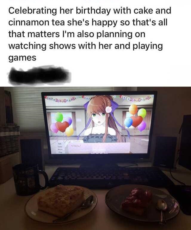 television - Celebrating her birthday with cake and cinnamon tea she's happy so that's all that matters I'm also planning on watching shows with her and playing games Se o Home Coon.com