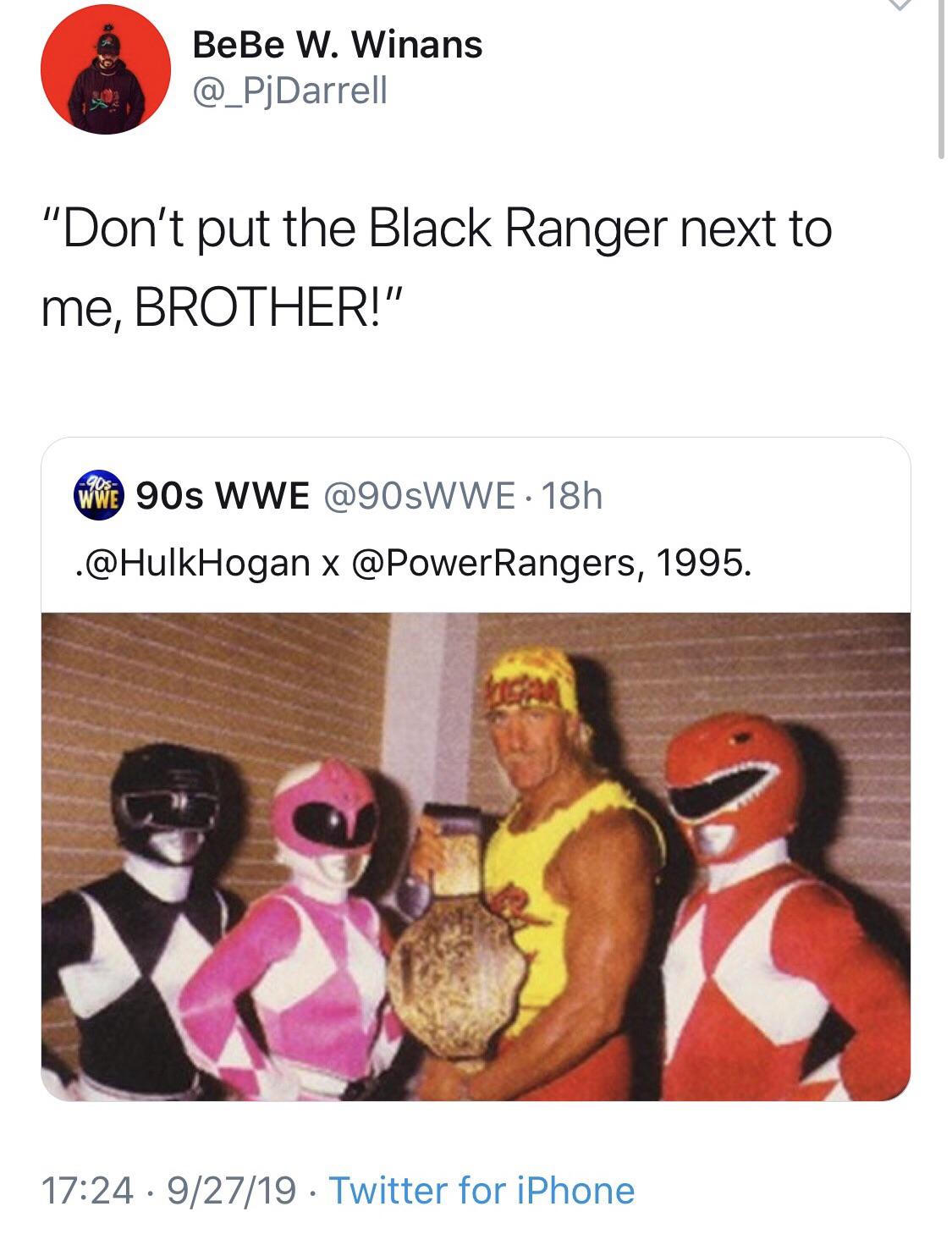 black twitter - hulk hogan power rangers