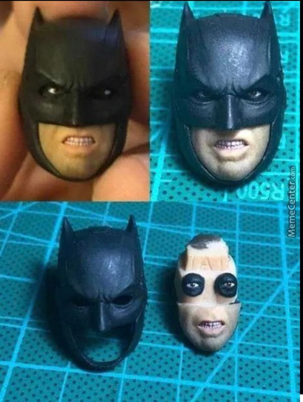 unmasked batman - MemeCenter.com