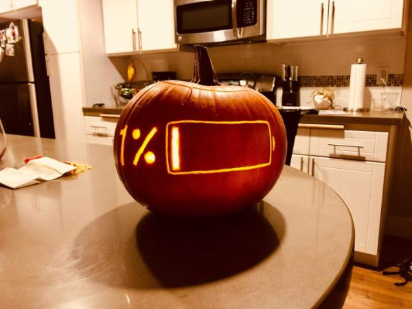 1% battery life pumpkin