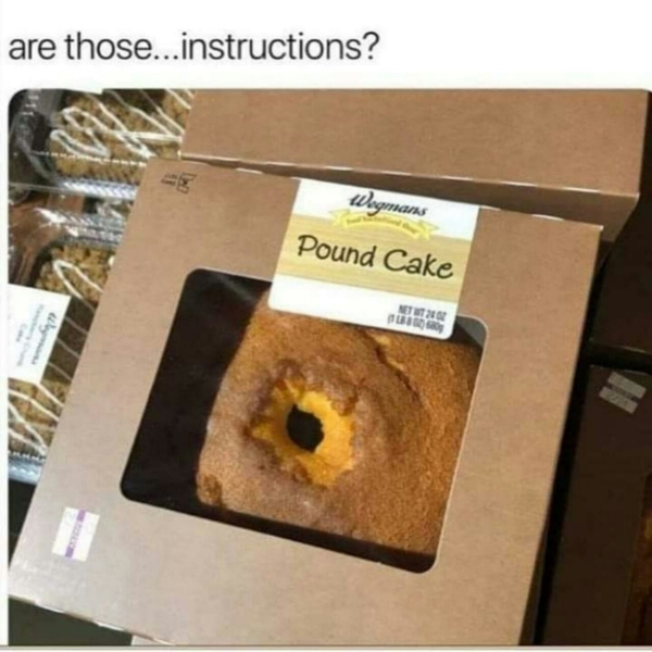 pound cake are those instructions - are those... instructions? Wegman Pound Cake Aut