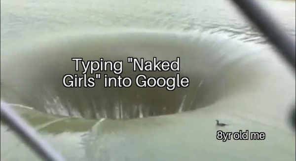 8yr old me typing naked girls into google meme - Typing "Naked Girls" into Google 8yr old me