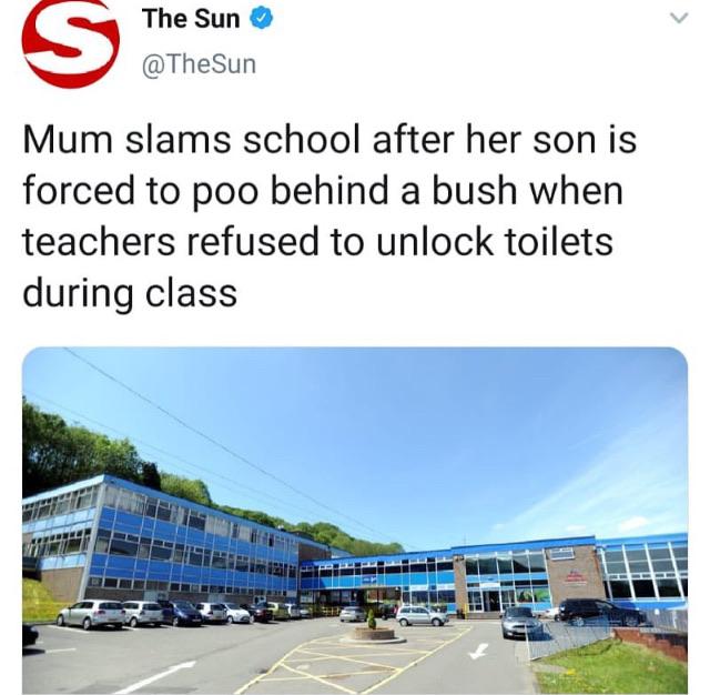 urban design - The Sun Mum slams school after her son is forced to poo behind a bush when teachers refused to unlock toilets during class Apur
