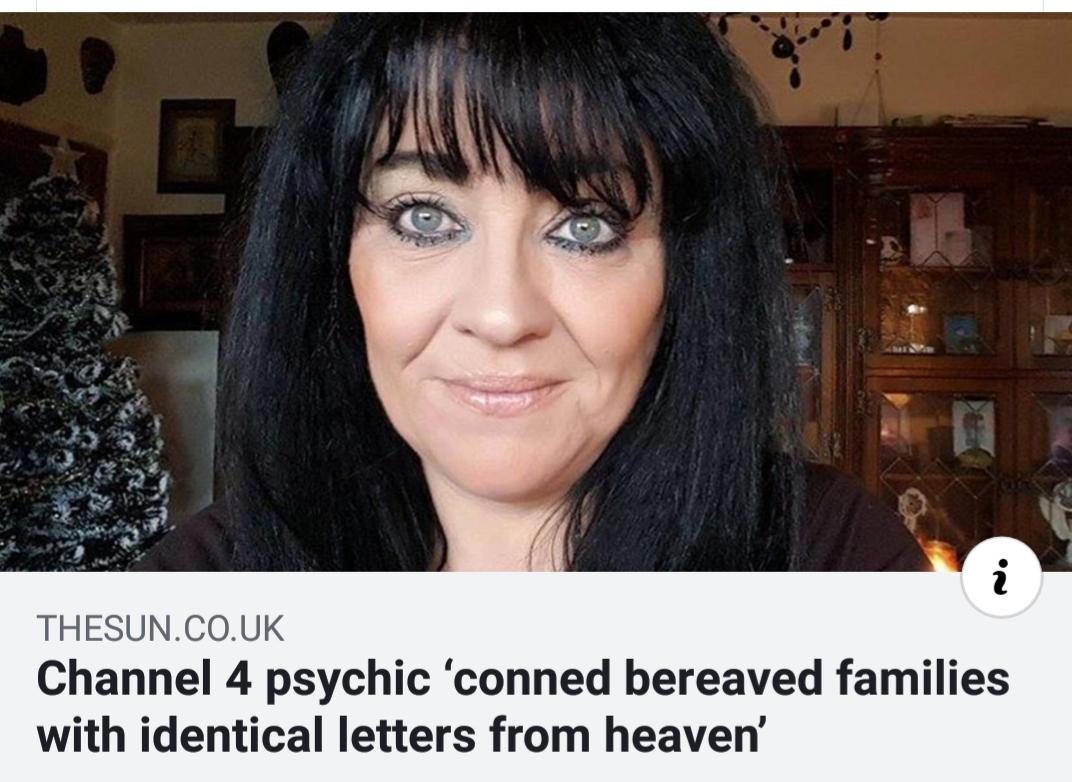 black hair - Thesun.Co.Uk Channel 4 psychic 'conned bereaved families with identical letters from heaven'