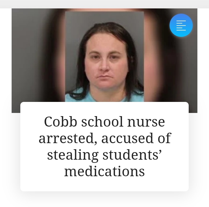 photo caption - Cobb school nurse arrested, accused of stealing students' medications