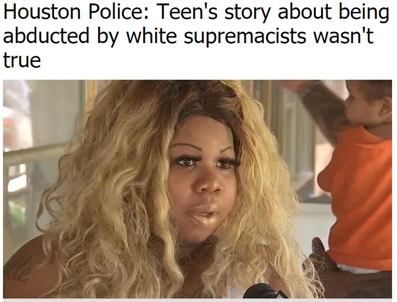 blond - Houston Police Teen's story about being abducted by white supremacists wasn't true