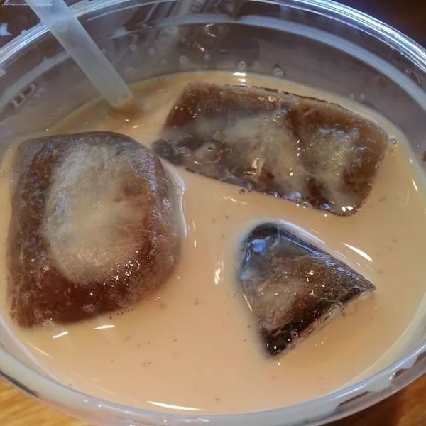 Coffee ice cubes.