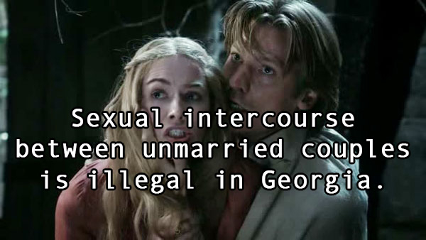 photo caption - Sexual intercourse between unmarried couples is illegal in Georgia.