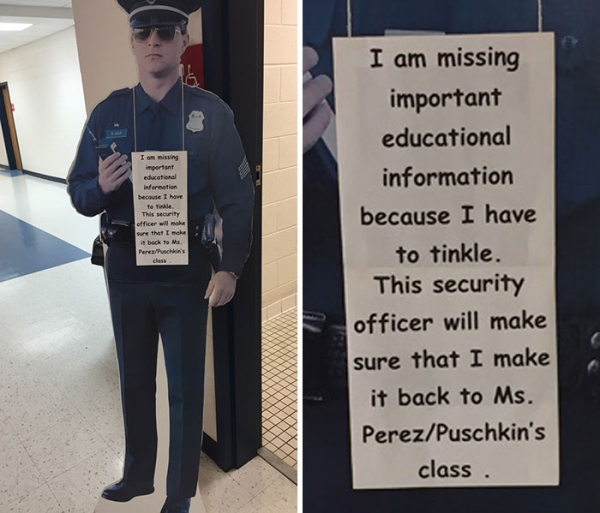 troll teacher hall pass high school - educational because I have This security Se that I make PereaPuschkin I am missing important educational information because I have to tinkle. This security officer will make sure that I make it back to Ms. PerezPusch