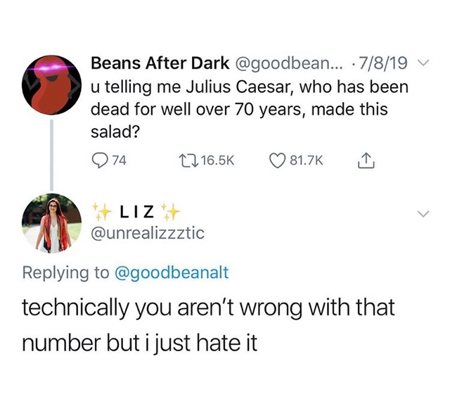 boys who's name start with j satan - Beans After Dark ... 7819 V u telling me Julius Caesar, who has been dead for well over 70 years, made this salad? 274 technically you aren't wrong with that number but i just hate it