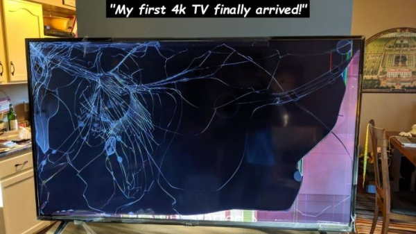 Delivery - "My first 4k Tv finally arrived!"