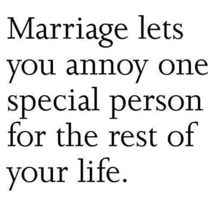 love quotes lucky to have you - Marriage lets you annoy one special person for the rest of your life.