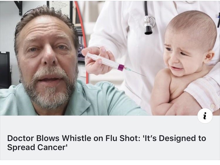 Influenza vaccine - Doctor Blows Whistle on Flu Shot 'It's Designed to Spread Cancer