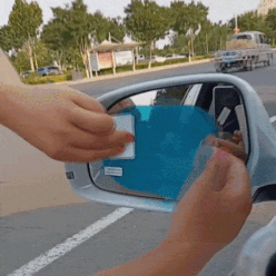 rainproof car mirror sticker