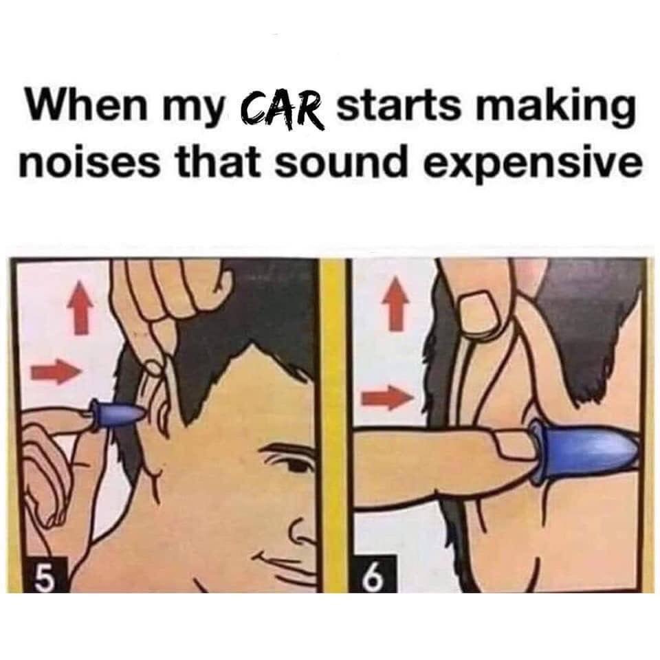 my car starts making noises that sound expensive - When my Car starts making noises that sound expensive
