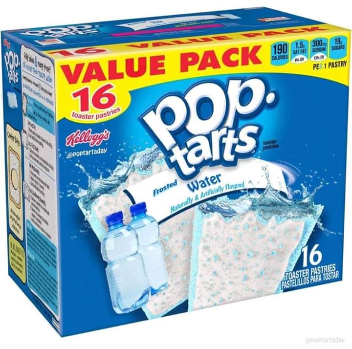 water flavor pop tarts - 190 1.5, Strat 300 Sodium 16 Usa Calories Pe 1 Paste Value Pack 1982 16 Ood arts Coaster pastrie Kellogg's Frosted Water wally & Artificially Flops 16 Toaster Pastries Pastelllos Para Tostar