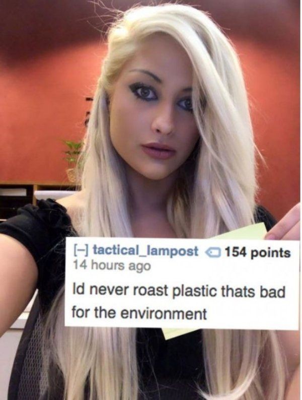 id never roast plastic thats bad - tactical_lampost 154 points 14 hours ago ld never roast plastic thats bad for the environment