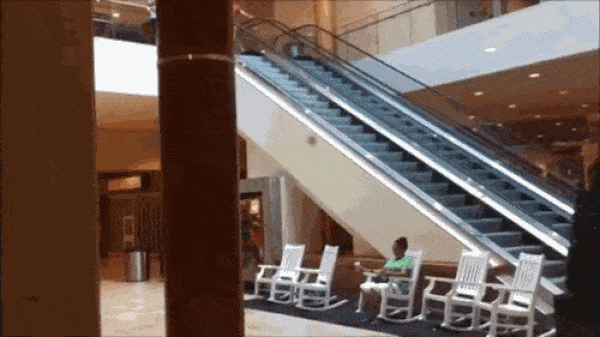 escalator fails gif
