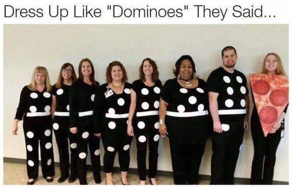 dominoes costume - Dress Up "Dominoes" They Said...