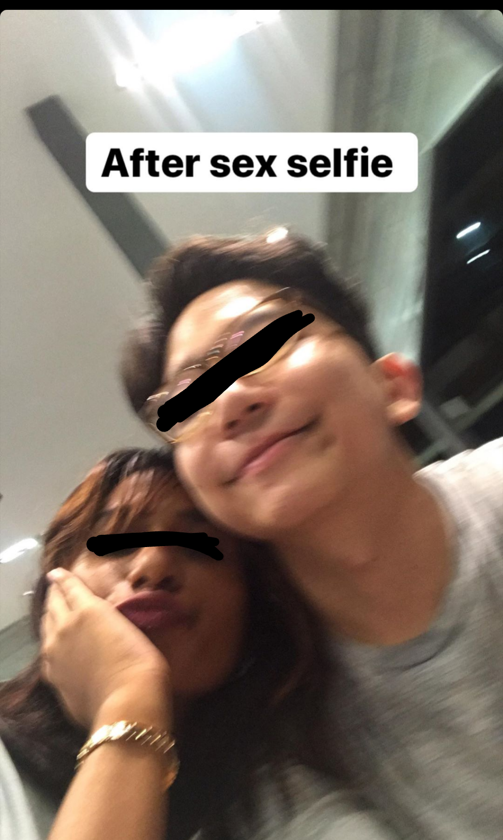 glasses - After sex selfie