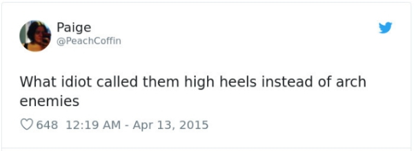 wiz khalifa tweets mac miller - Paige Coffin What idiot called them high heels instead of arch enemies 648