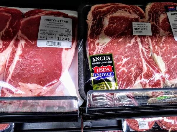 red meat - Ribe Ribeye Steak Freshness Date 051919 $17.49 Th Angus Presten Choice Usda Achoice Usdan Yoon