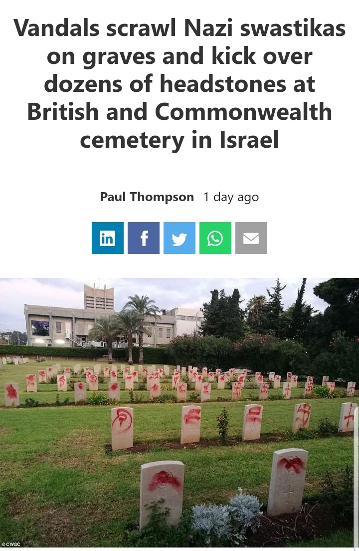 gohealth urgent care - Vandals scrawl Nazi swastikas on graves and kick over dozens of headstones at British and Commonwealth cemetery in Israel Paul Thompson 1 day ago Cwgc