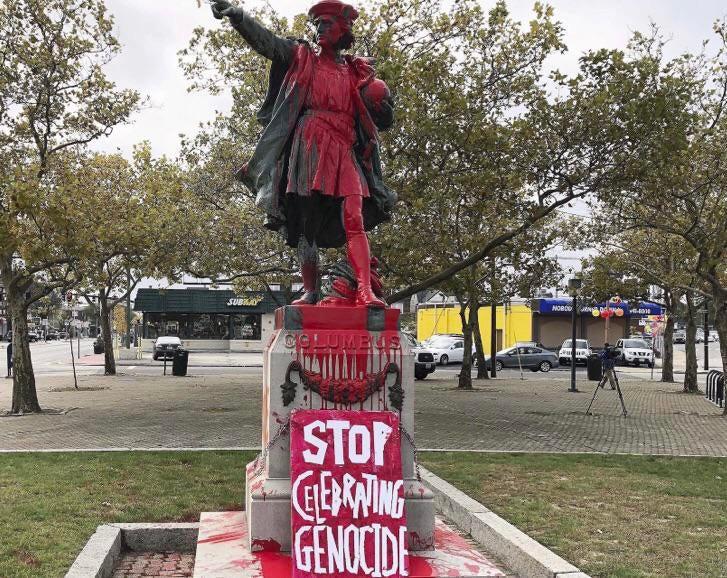statue - Stop Celebrating Genocide