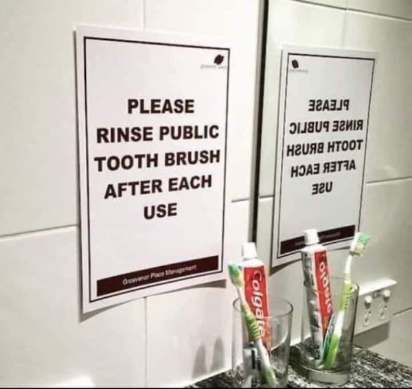please rinse public toothbrush - Please Rinse Public Tooth Brush After Each 9 IJaU9 Use Colgak